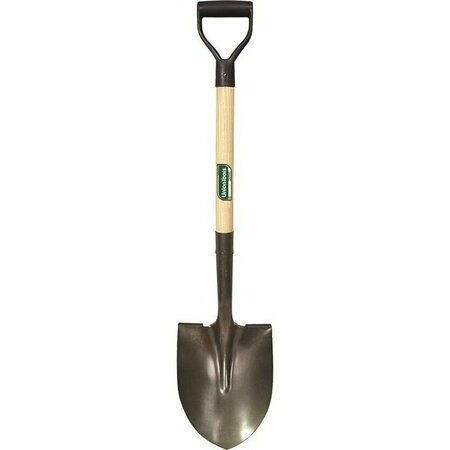 TRUE TEMPER UnionTools Digging Shovel, 8-1/2 in W Blade, Carbon Steel Blade, Hardwood D-Shaped 28 in. L Handle 43106